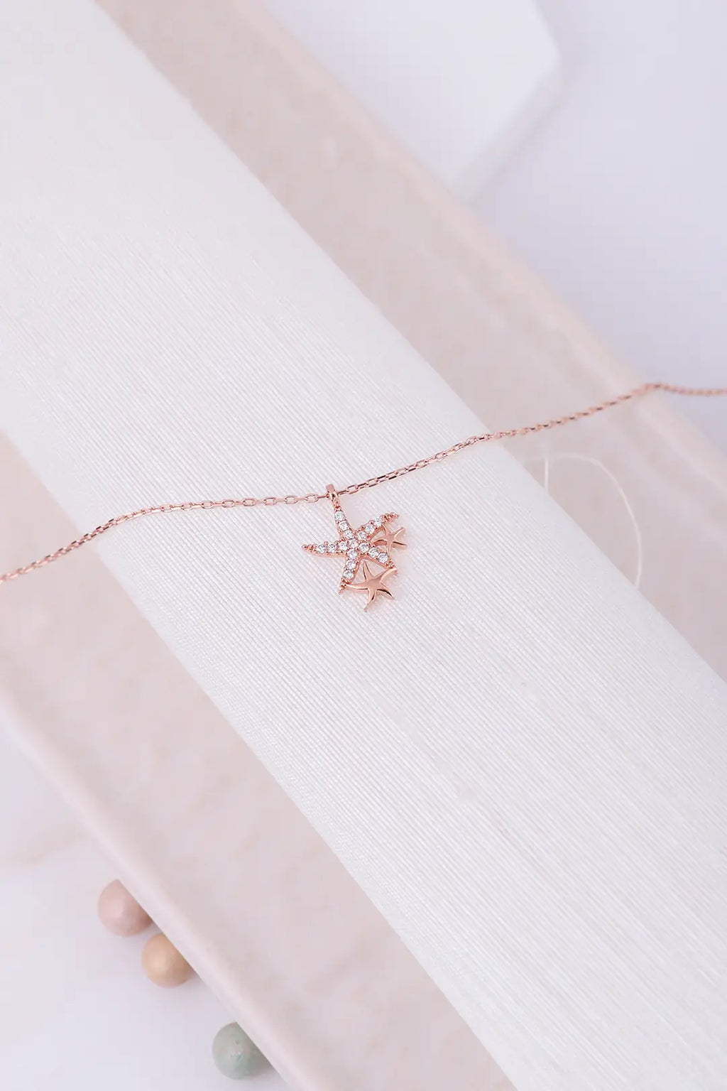 925 Ayar Gümüş Deniz Yıldızı Kolye